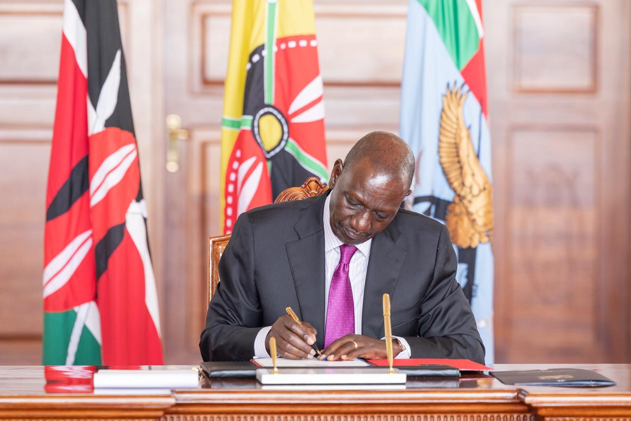 President Signing the DRM Bill