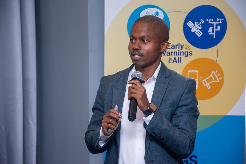 NDOC's Data Officer giving a presentation during the technical sessions