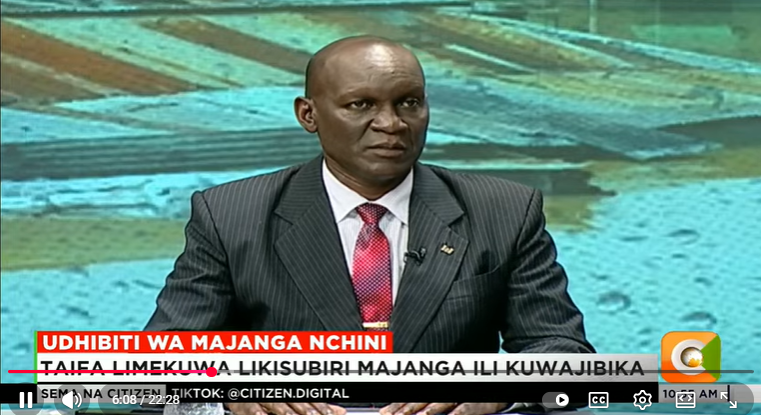 Deputy Director NDOC  on Citizen TV Discussing Disaster Managenent in Kenya