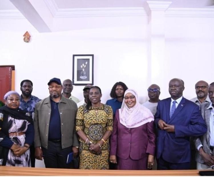AU delegation in Sudan